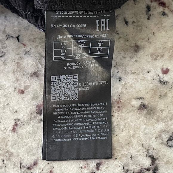 Guess Los Angeles Cotton Tube Top Size Small Crop Stretch Black Y2K Women Trendy - Picture 5 of 8